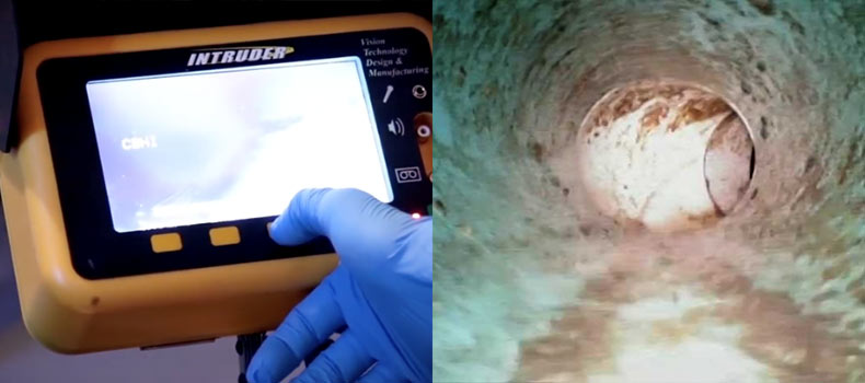 A sewer scope video inspection from All American Inspections